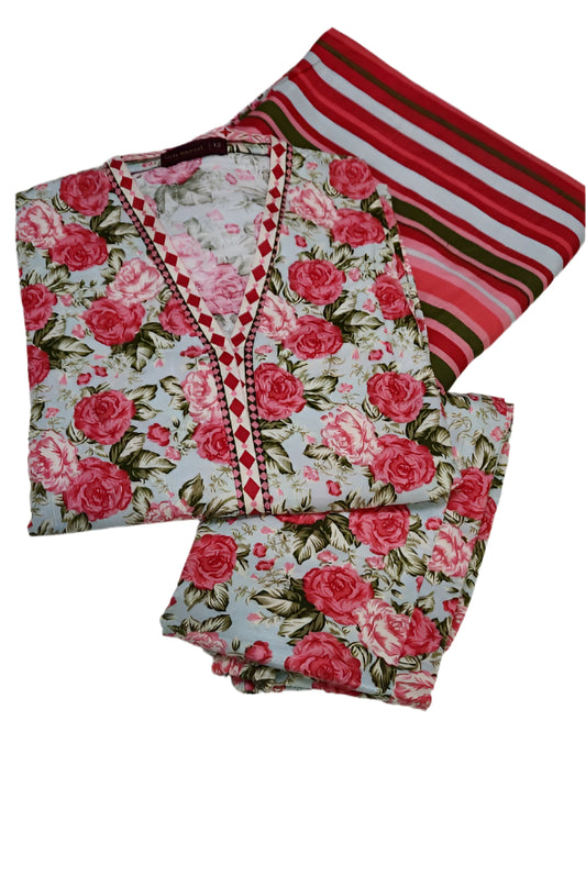 Pakistani Embroidered Khaddar 3PC Pret-BinSaeed-Dubai