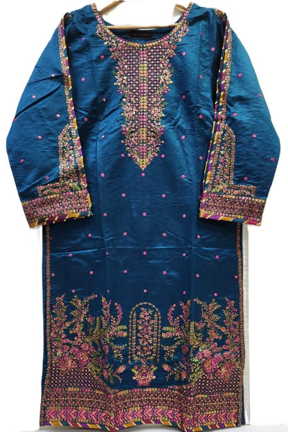 Emboridered Chambray Katan- stitched 3pc-RW3-72