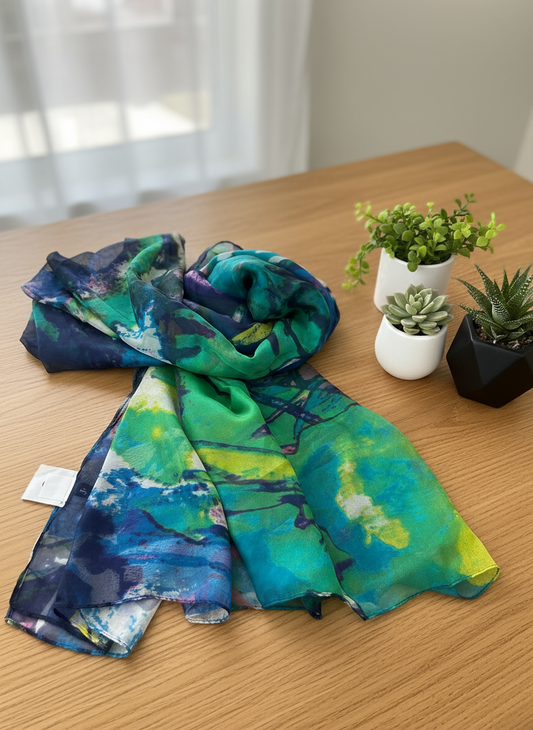 J. Chiffon Stole/Scarf-D39