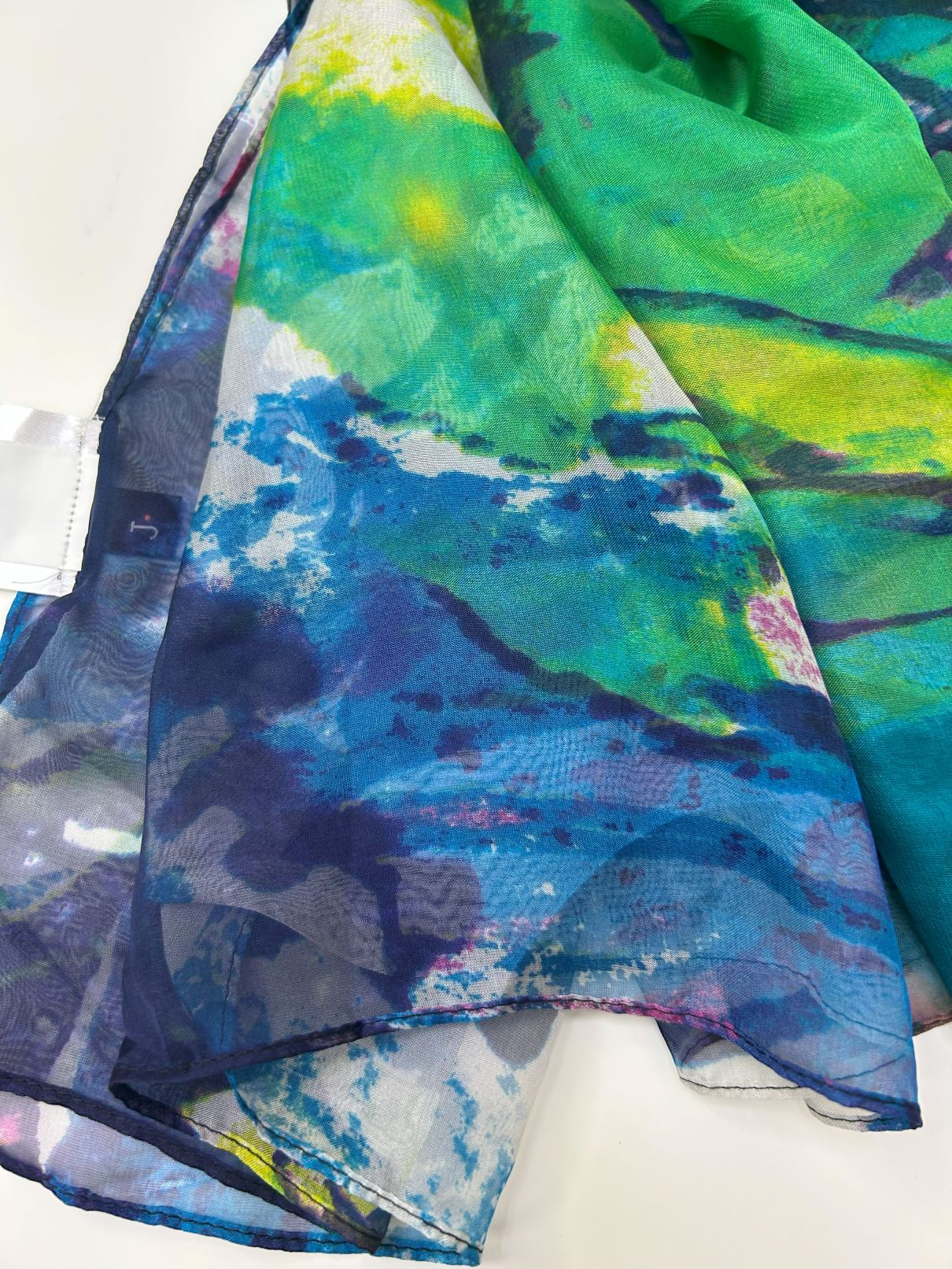 Colorful J. chiffon scarf with abstract design-Khaas Trends Online Dubai