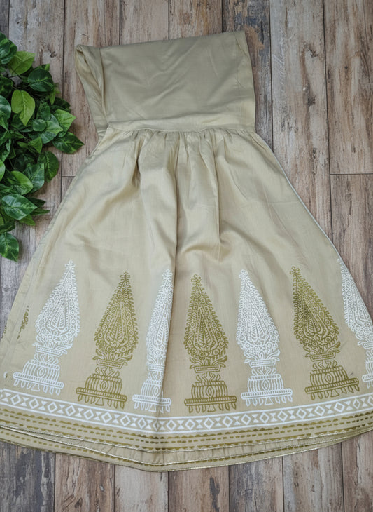 J. Beige Lawn Gharara - online Dubai