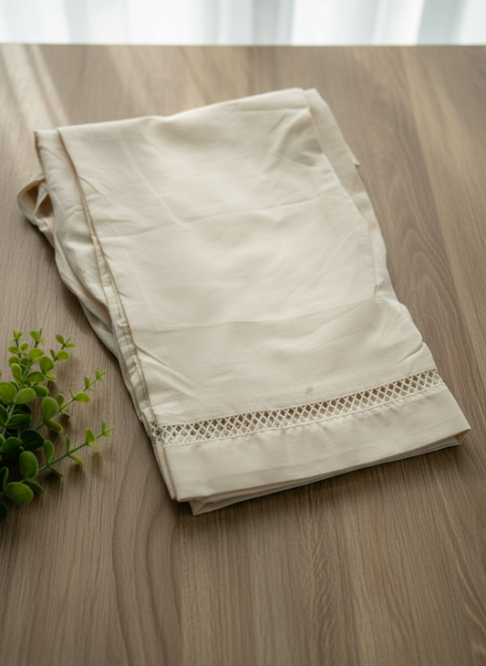 J. Beige lawn trousers