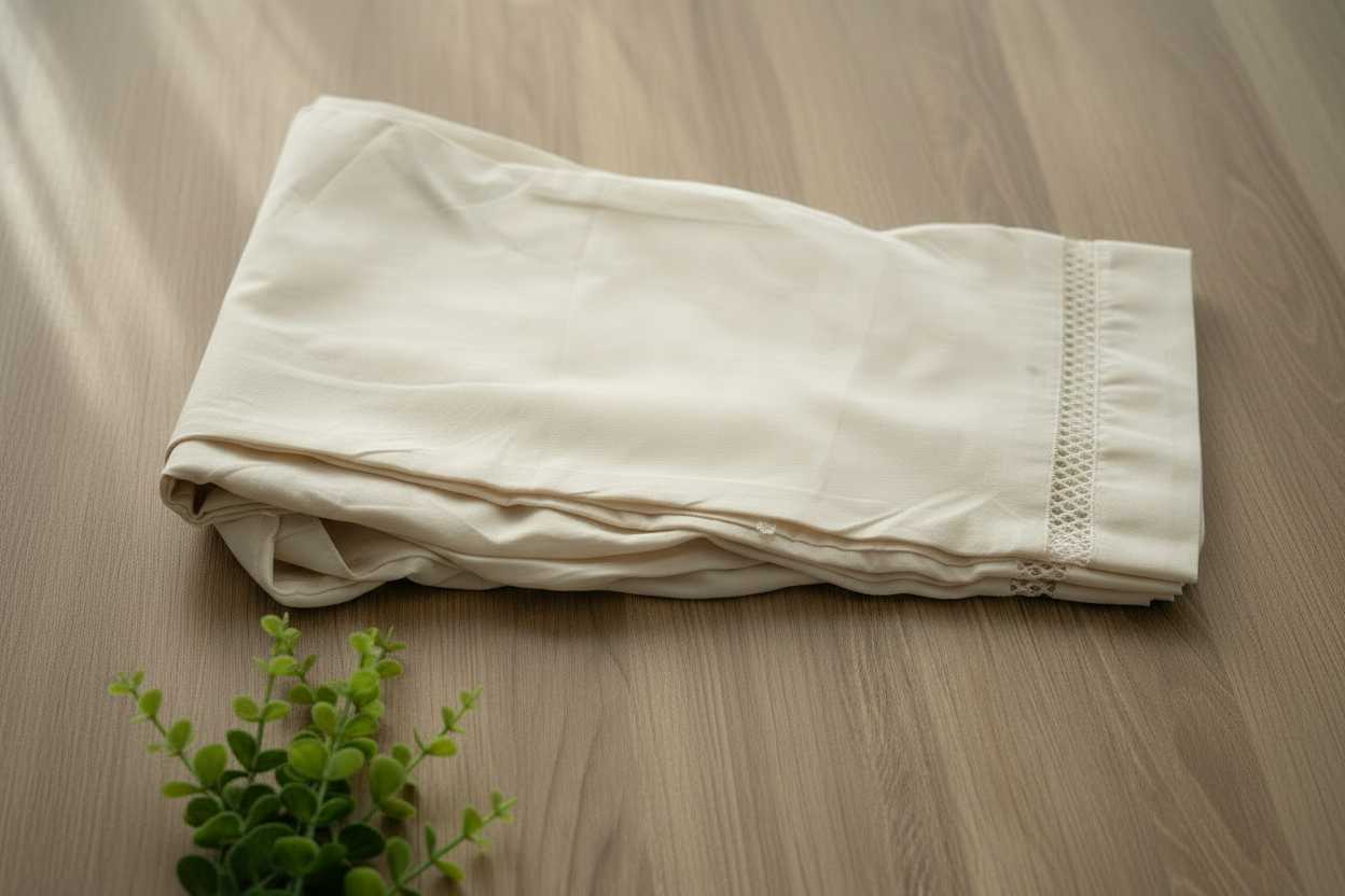 J. Beige Color Lawn Trousers For Women