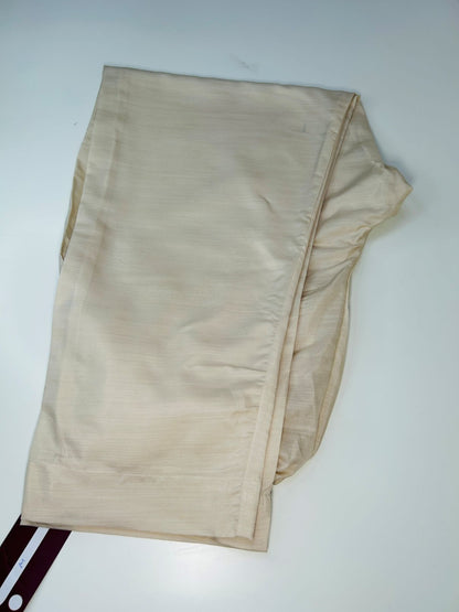 J. Beige Raw Silk Plain Trouser