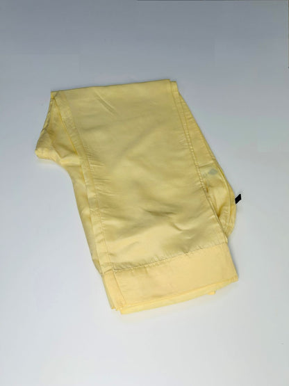 J. Yellow Raw Silk Plain Trouser
