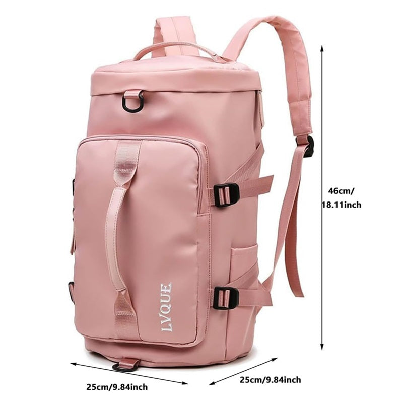 Dimensions of multiple carrying option bag.