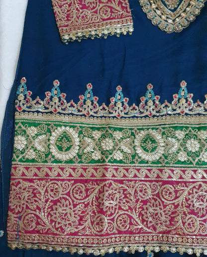 Maria B Inspired Zinc Embroidered Chiffon Suit – Stitched 3pc-RW3-161