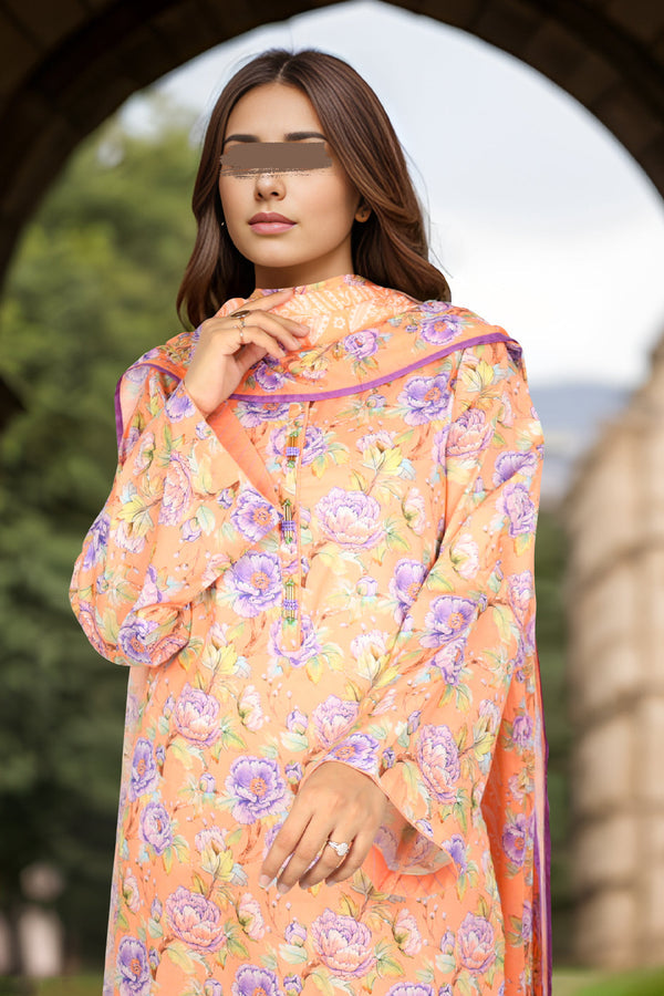  Printed Lawn 3pc ready-to-wear pakistani suit for summer- Dubai-UAE