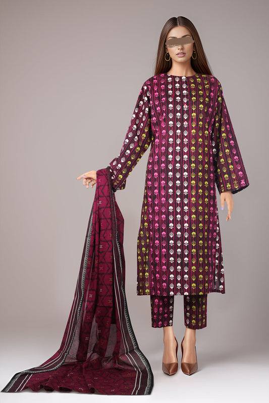 PRINTED  LAWN 3PC-SAYA-Women PRET-Online Dubai