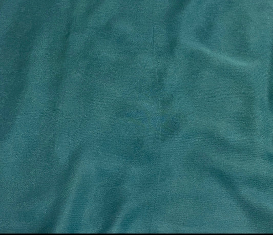 Cross stitch Teal Chiffon Dupatta-D51