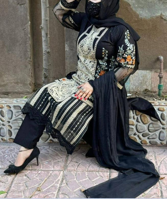 EMBROIDERED LAWN 3PC- RW3-01