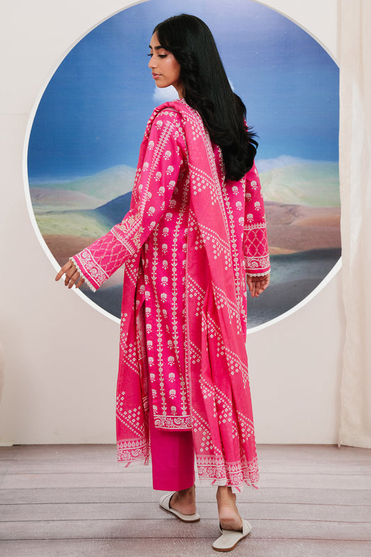 Stitched Printed Lawn 3PC by Zellbury -Women fashion Dubai 