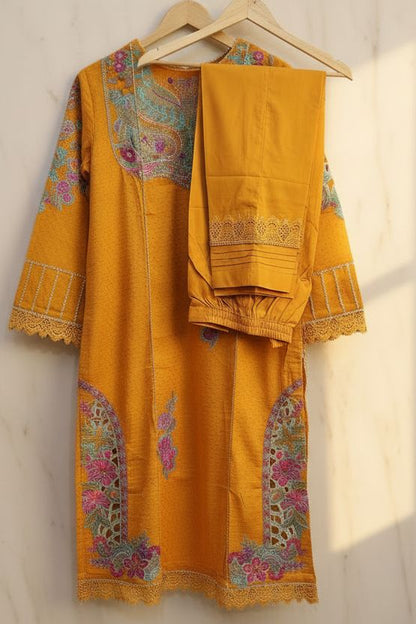 Aneela's  Luxury Embroidered Lawn-Stitched 2pc-RW2-63