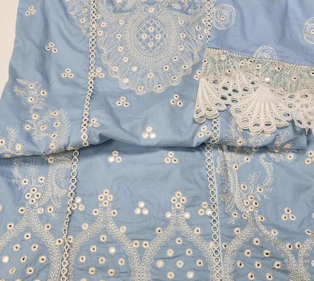 Aneela's  Luxury Embroidered Lawn-Stitched 3pc- RW3-36