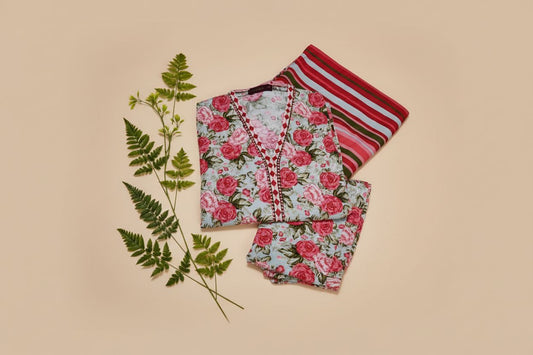 Bin Saeed khaddar 3 piece suit detail view - ready to wear winter collection ethnic fashion