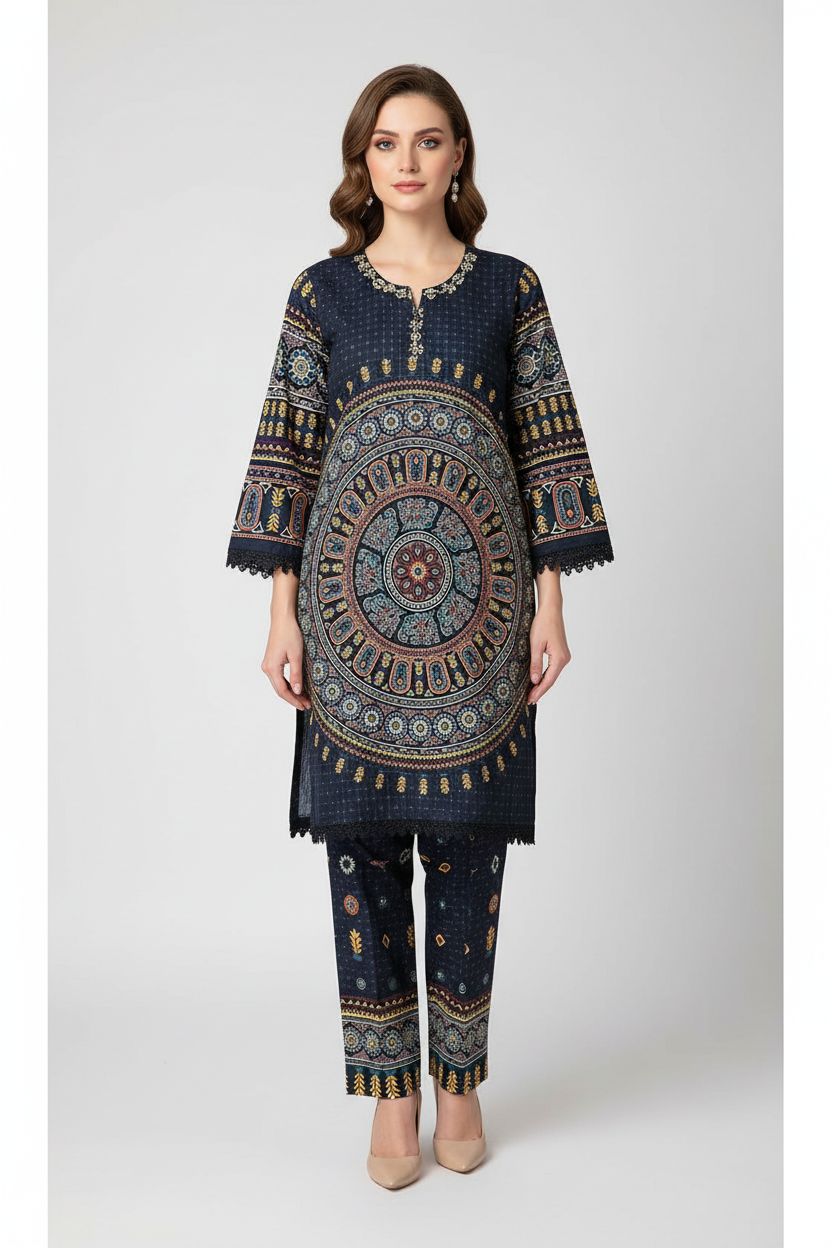 Printed Lawn 2PC- RW2-07