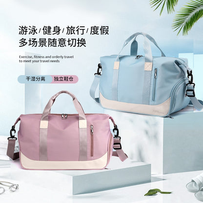 Gym & Travel Duffel Bags with Shoe Compartment – Lightweight, Waterproof, and Spacious Weekender Bag for Women