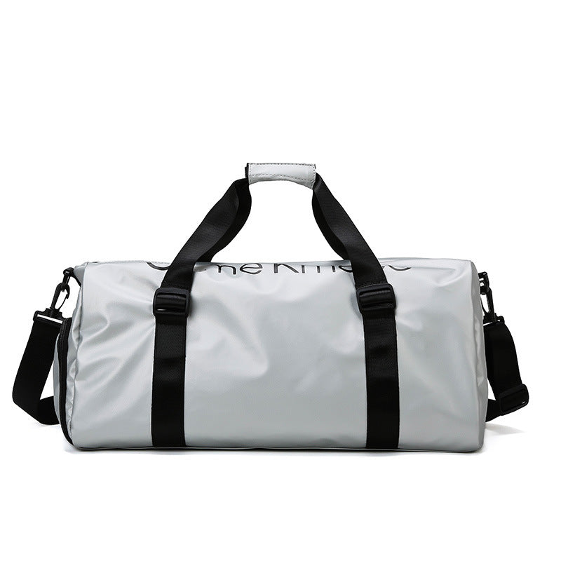 White Gym Fitness Bag – Lightweight, Waterproof, and Spacious-Khaas Trends UAE