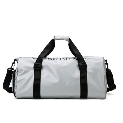 White Gym Fitness Bag – Lightweight, Waterproof, and Spacious-Khaas Trends UAE