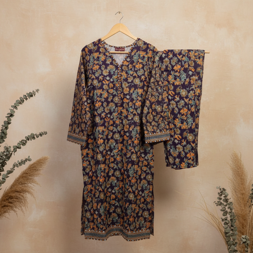 Printed Khaddar 2PC-Bin Saeed- RW2-16