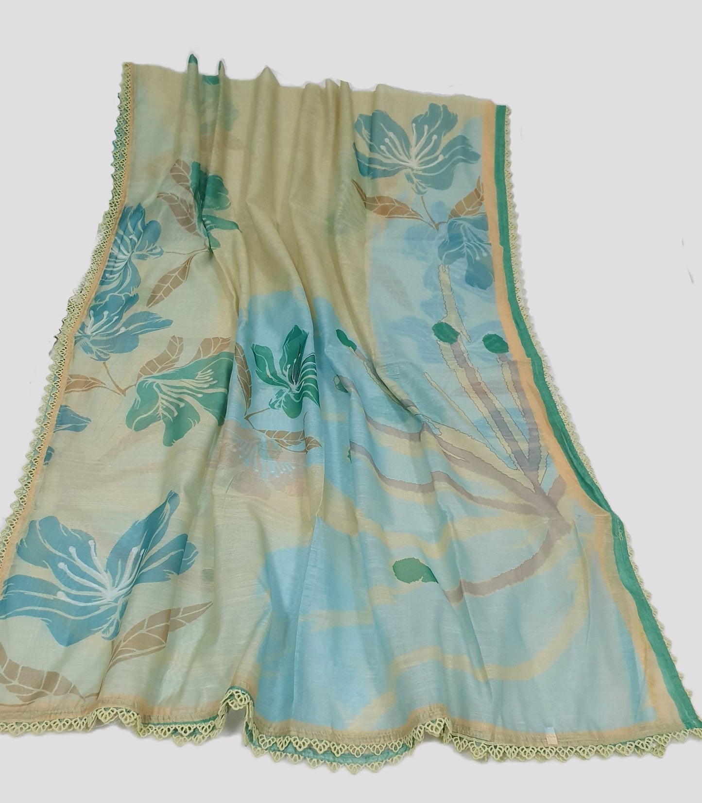Maria B Inspired Green Embroidered Cotton Lawn Suit – Stitched 3pc-RW3-151