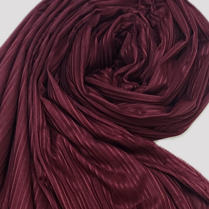 Women's Maroon Jersey Stretch Scarf – D85