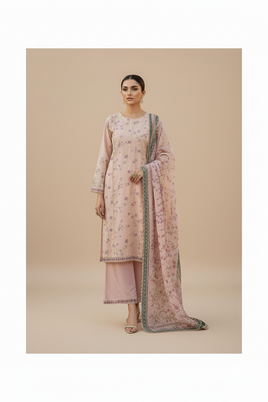Embroidered Lawn 3PC- RW3-11