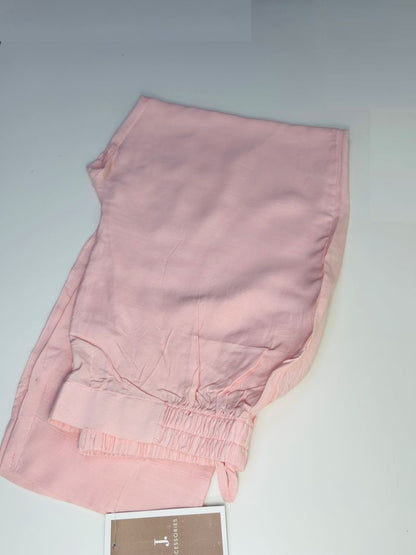 J. Pink Raw Silk Plain Trouser – Women’s Ethnic Bottomwear