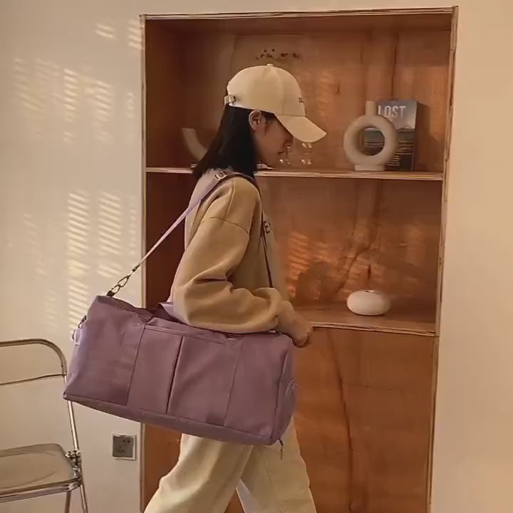 Smart Travel and gym bag with multiple compartments