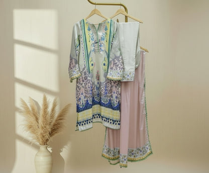 Printed Silk-Stitched 3pc-Online Dubai