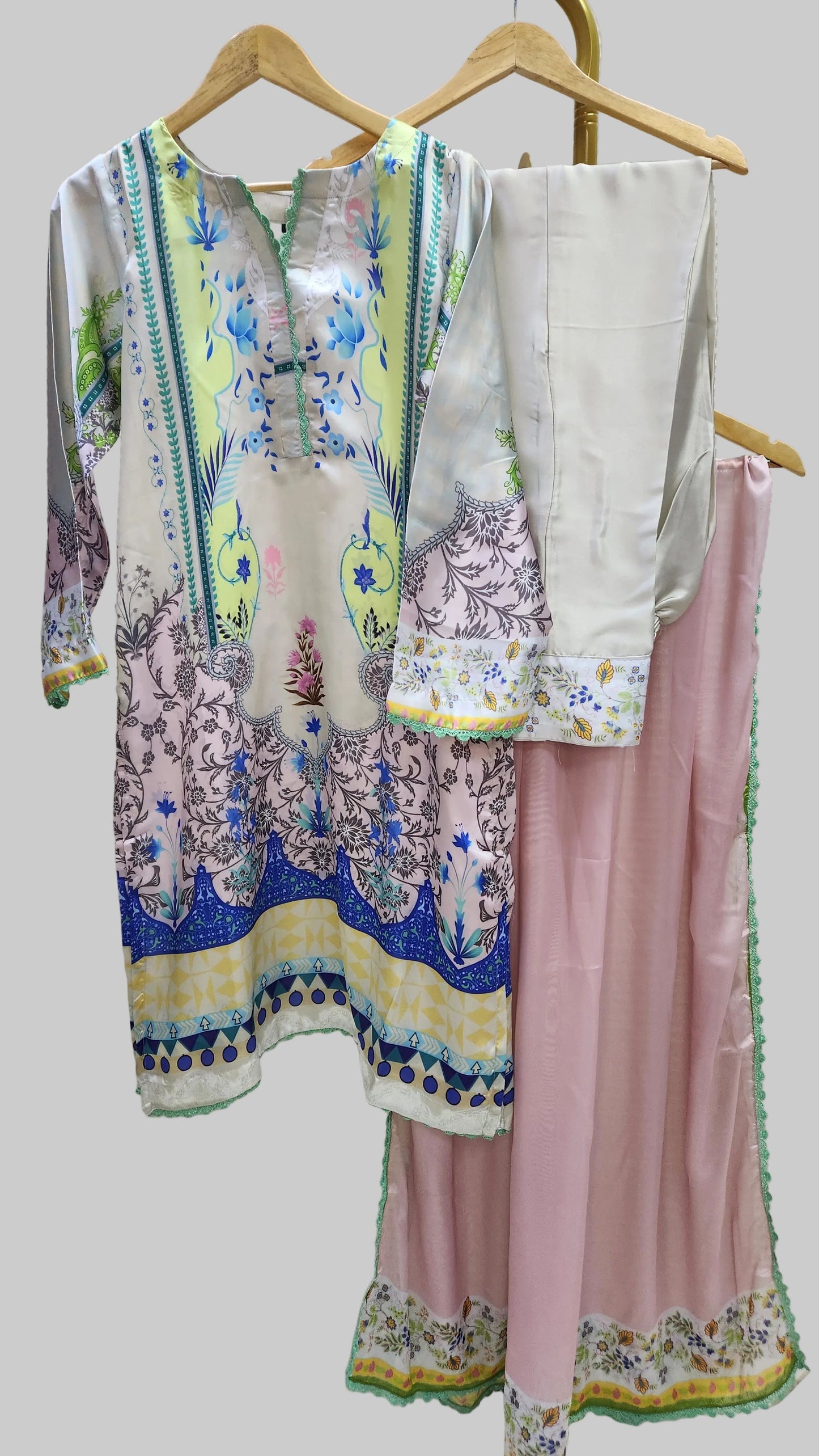 Printed Silk-Stitched 3pc-Online Dubai