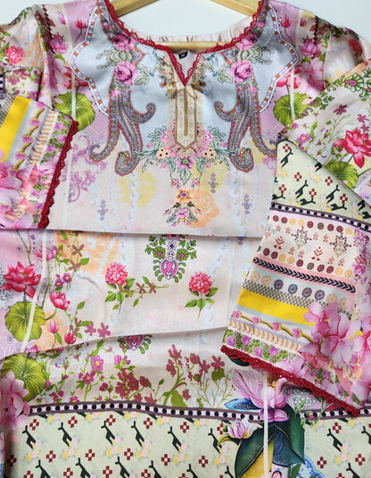 Printed Silk-Stitched 3pc- RW3- 41