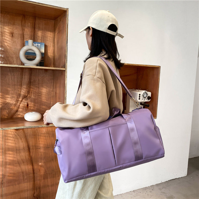Travel and gym bag with multiple pockets