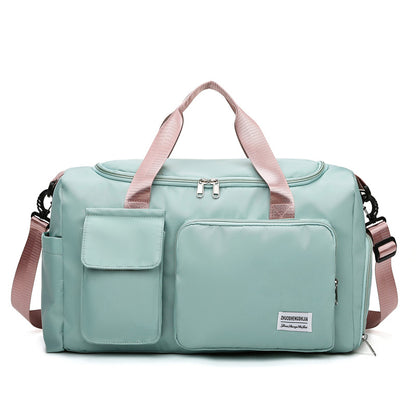 Blue Travel and Gym Bag with Multiple pockets, Shoes compartment-khaas Trends Dubai