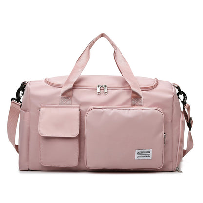 Pink Travel and Gym Bag with Multiple pockets, Shoes compartment-khaas Trends Dubai