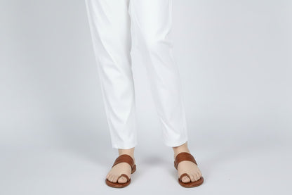 OFFWhite Lawn Trousers For Women