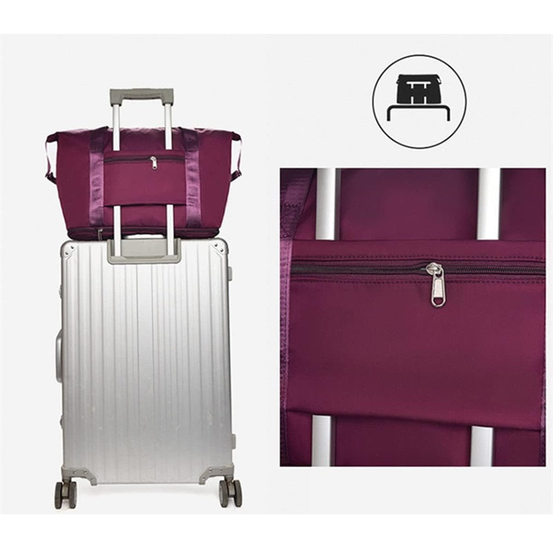 Smart Travel Bag with Single Extension and Multiple Pockets-Dubai