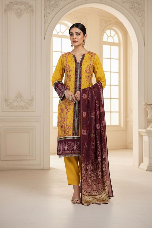 Printed Lawn 3PC-Zellbury-RW3-22